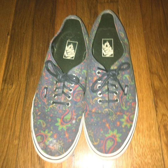 Vans Other - Size 12 Purple Paisley Mens Vans Skater Shoes